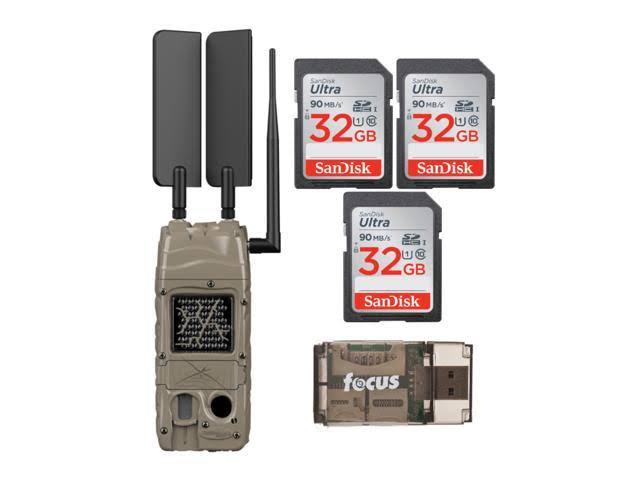 Cuddeback CuddeLink Cell Trail Camera (Verizon) with 32GB SD Cards and Reader