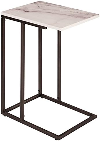 Serta Harton C Shape Side Table, Midnight Black