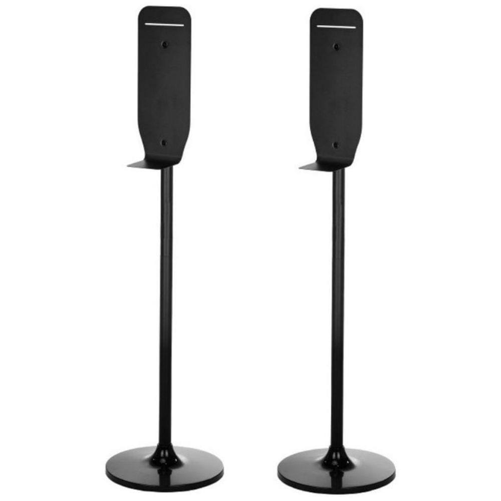 Alpine Industries Stainless Steel Universal Sanitizer and Soap Dispenser Stand in Black (2-Pack)