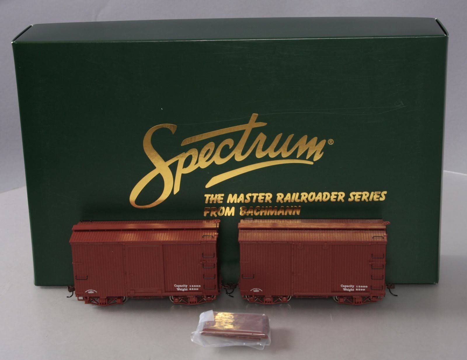 Bachmann Spectrum On30 Scale 18& Boxcar - Oxide Red / Data Only (2 per Box)