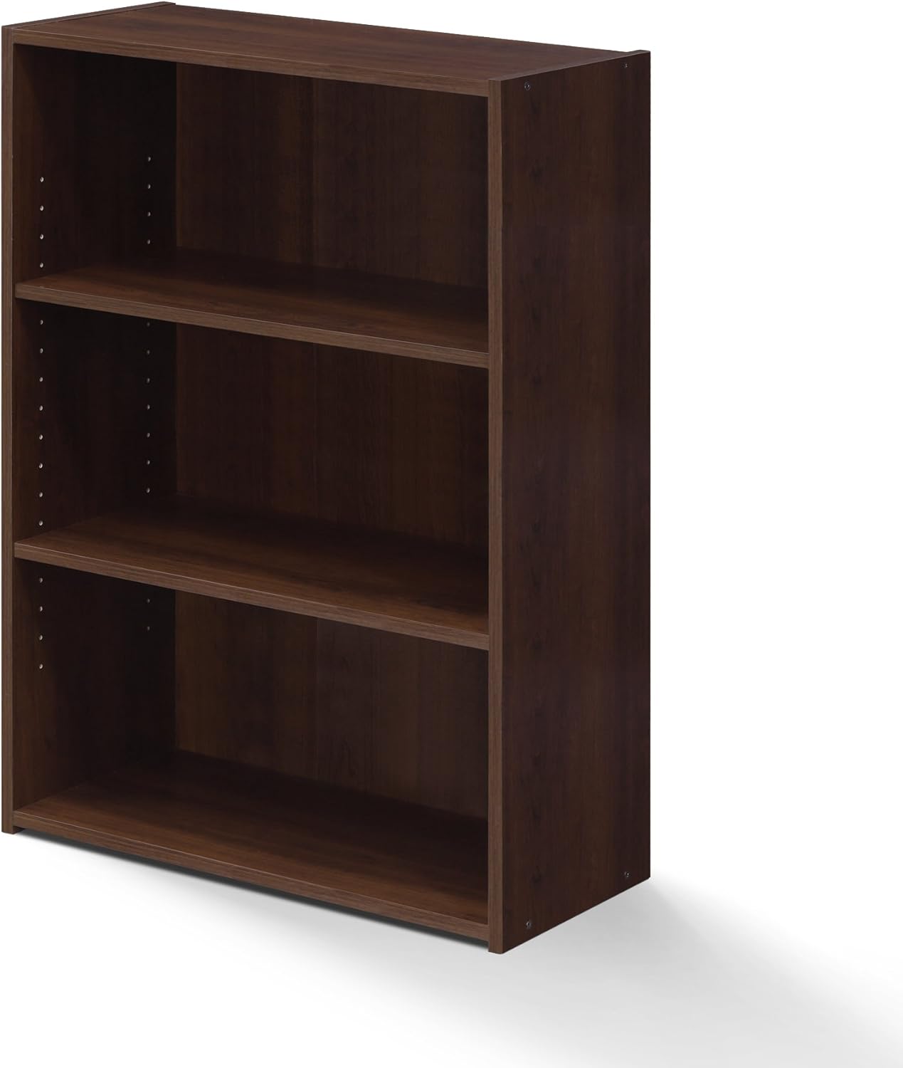 FURINNO Wright 3-Shelf Bookcase, Highland Oak Pack of 2