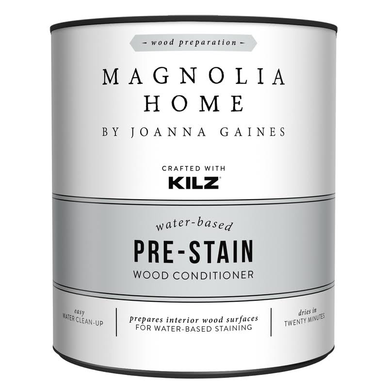 Magnolia Home by Joanna Gaines 1018633 Kilz Transparent Flat Clear Water-Based Pre Stain Wood Conditioner - Pack of 6
