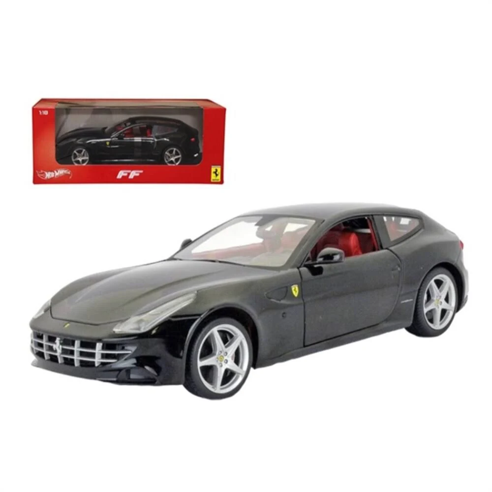 X5526 Ferrari FF Black 1/18 Diecast Car Model by Hotwheels