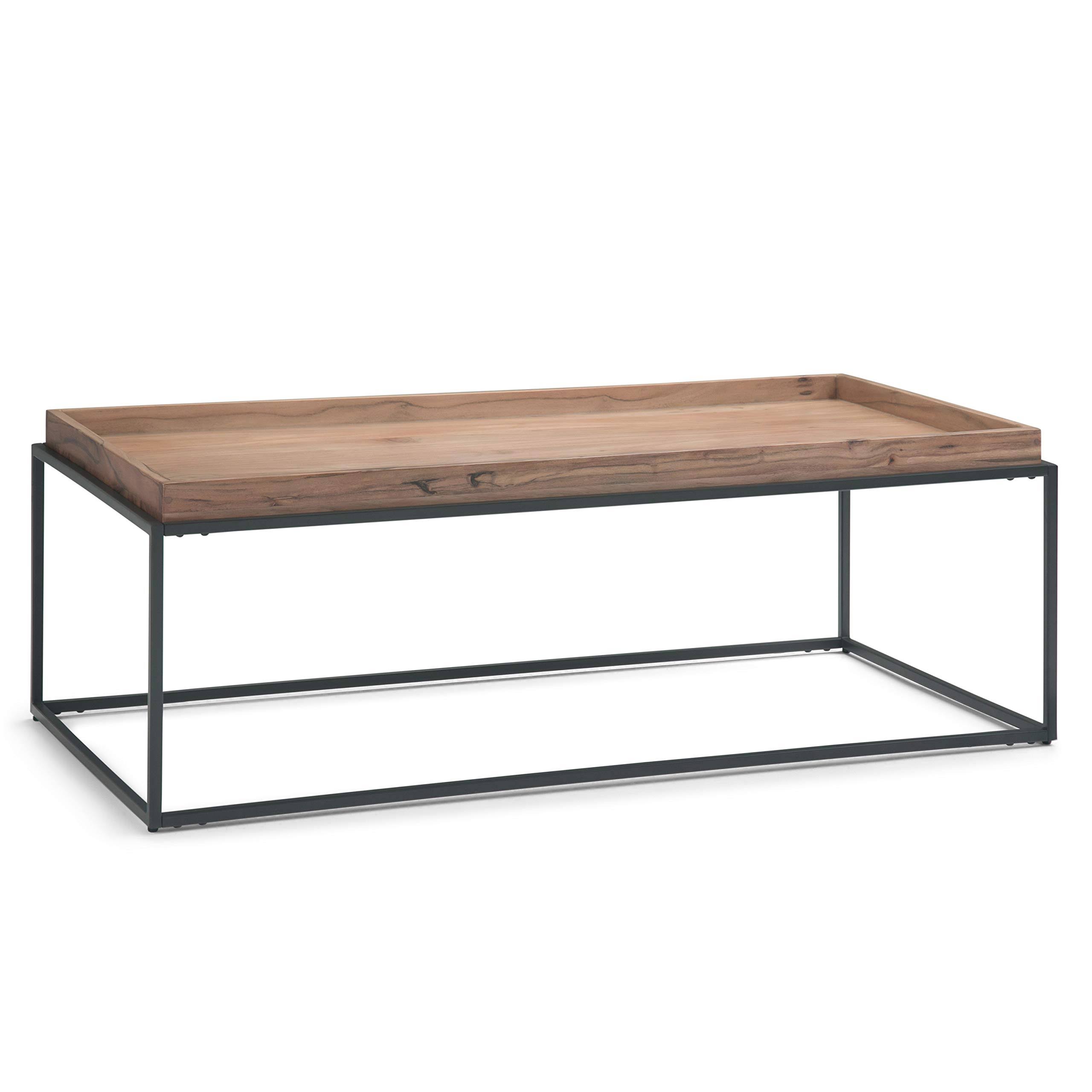 Simpli Home Carter Tray Top Coffee Table - Natural Acacia