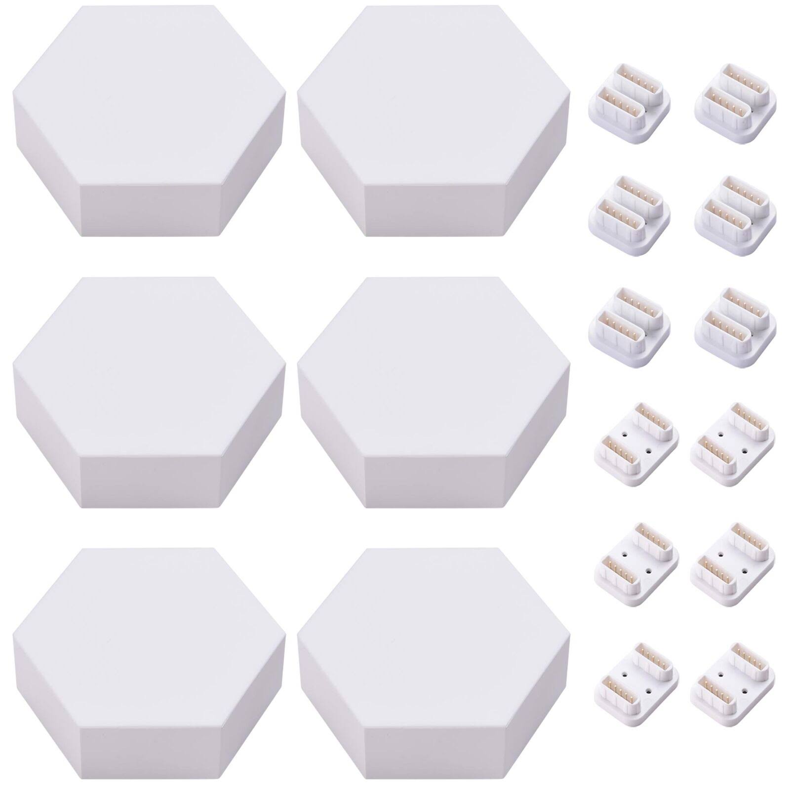 AplusBuy 6 Pack WiFi Smart LED Light Accessory Hexagon Lamp Voice Control DIY Home