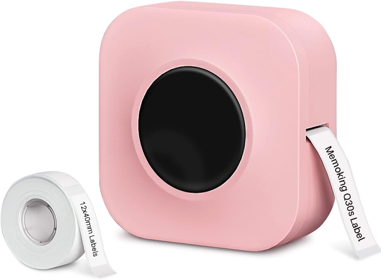 Small Label Maker - Memoking Q30S Label Makers Portable - Wireless Bluetooth Label Maker with Different Fonts, Easy to Use, 1 12mmX40mm White Label Included Pack of 2