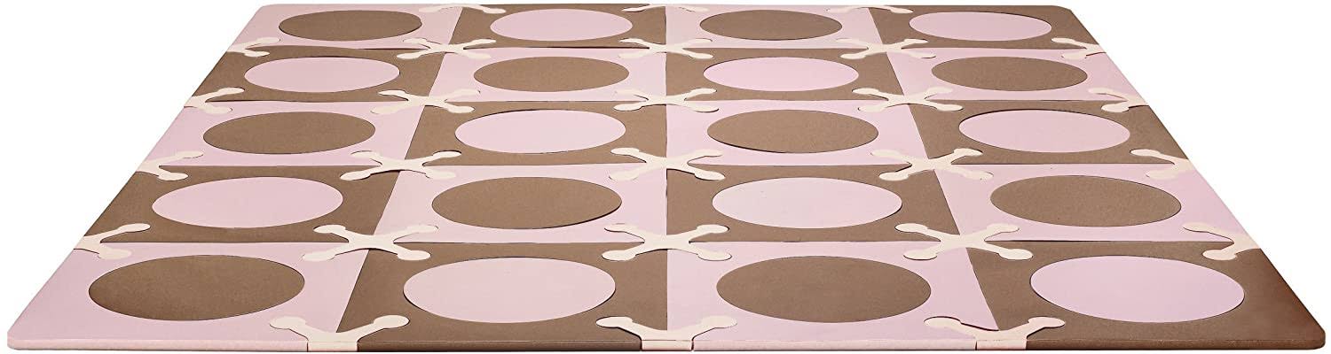 Skip Hop Pink u0026 Brown Floor Mat with Foam Tiles - Each