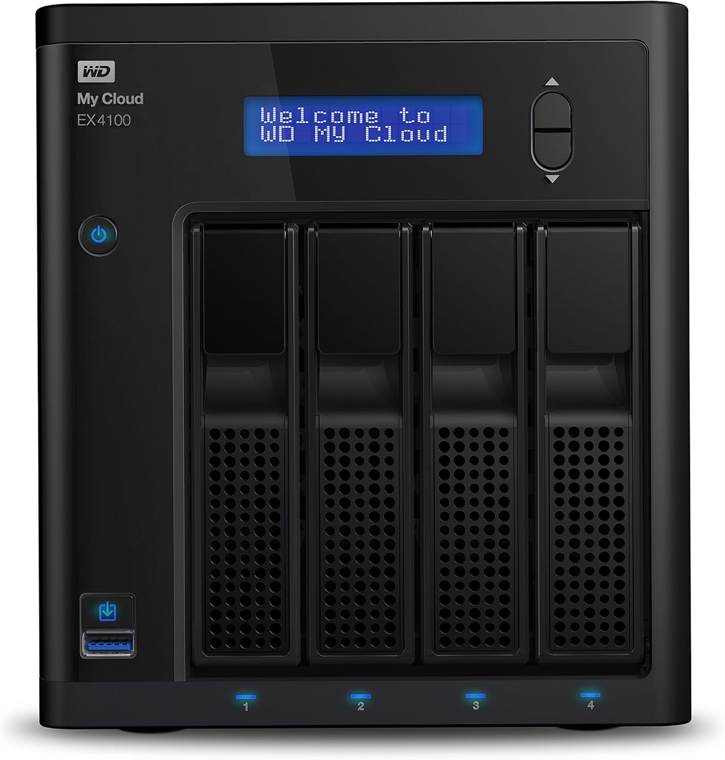 WD 24TB My Cloud EX4100 Expert Series 4-Bay Network Attached Storage - NAS - WDBWZE0240KBK-NESN