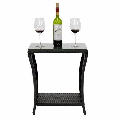 Gitel Side Table Winston Porter Color: Black