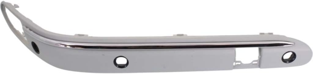 For Mercedes-Benz C280 / C350 Bumper Trim 2006 2007 Outer Passenger Side | Front | Molding | Impact Strip | w/Chrome | w/Sensor Hole | Classic Primed | 20388520219744