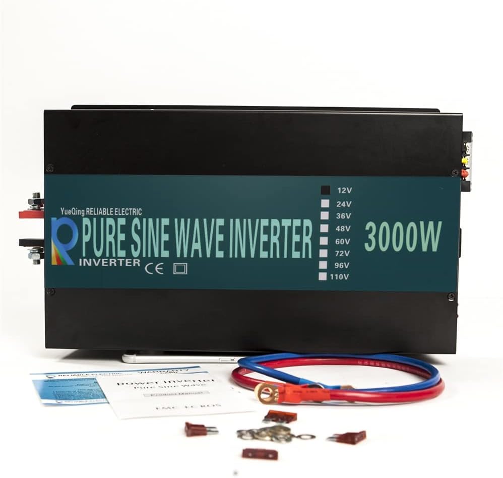 WZRELB 3000W 12V 120V Pure Sine Wave Solar Power Inverter Homeuse DC to AC System