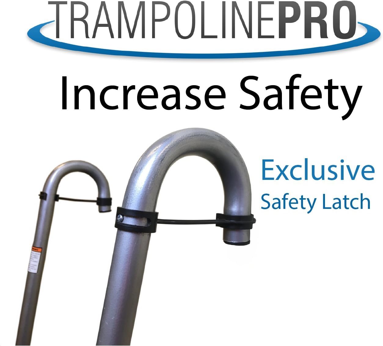 Trampoline Pro Wide 3-Step Trampoline Ladder | Safety-Latch | No Slip | Cooler Surface | [Lifetime Parts Warranty] Pack of 2