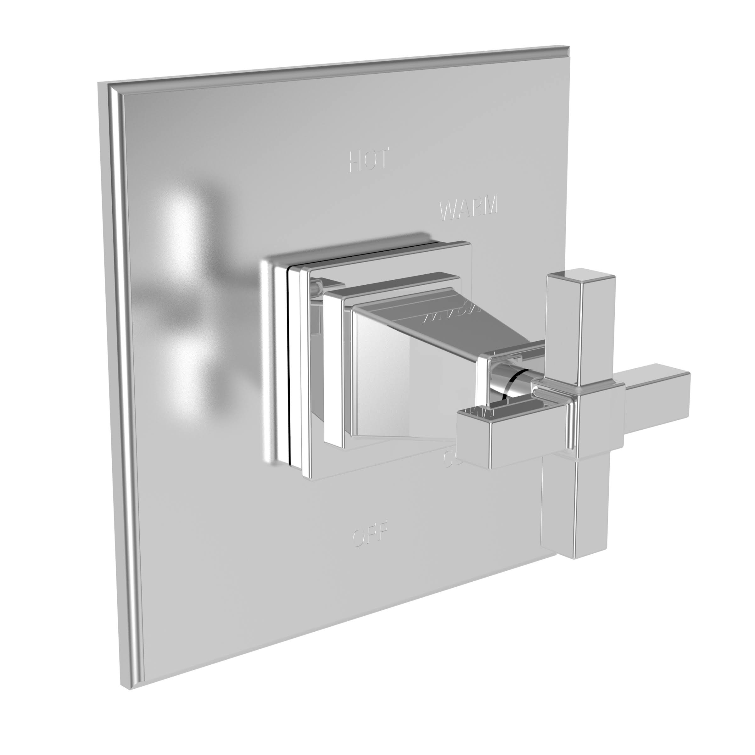 Newport Brass 4-3154BP/56 Malvina Balanced Pressure Shower Trim Plate with Handle Flat Black