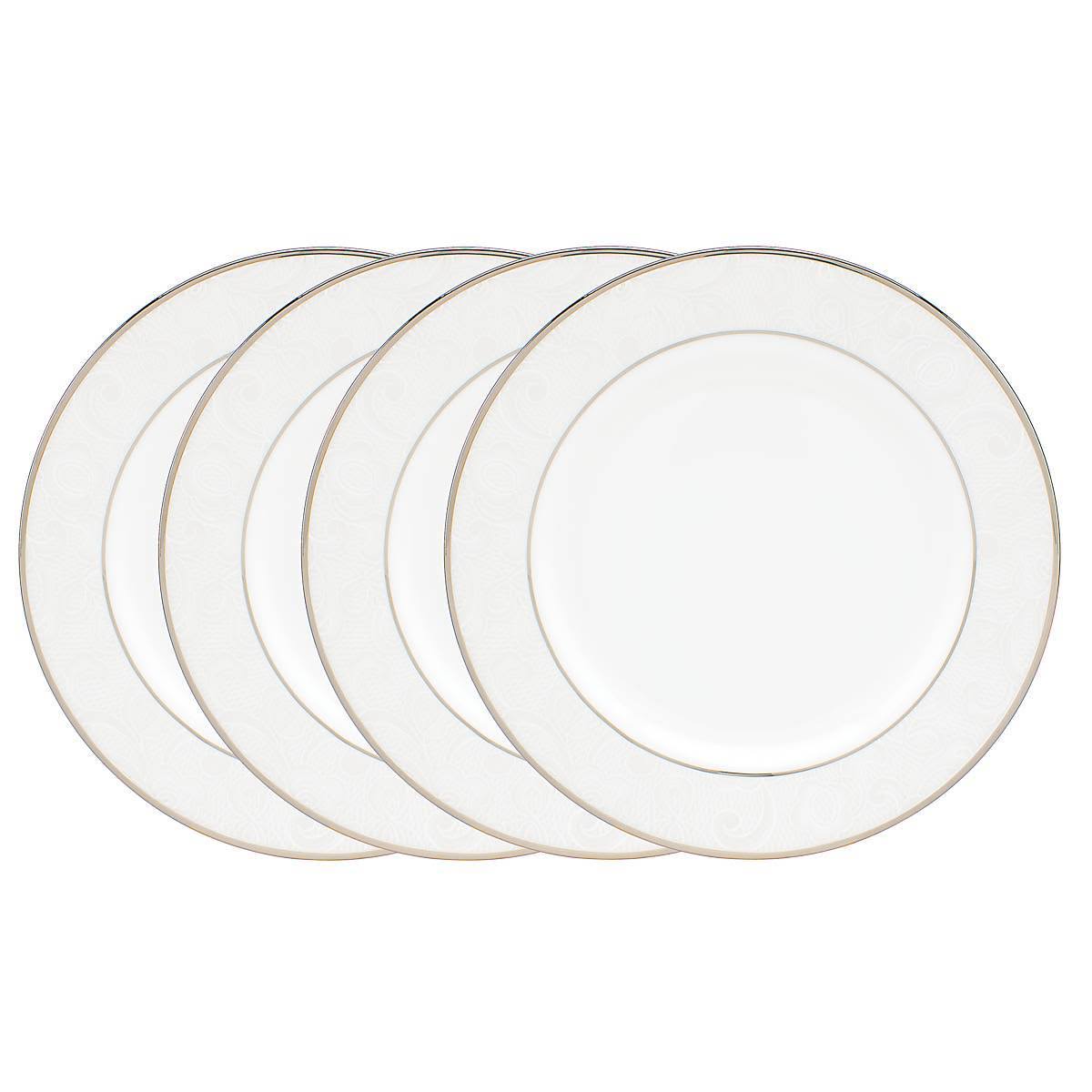 Lenox Venetian Lace 4-Piece Tidbit Plate Set - White