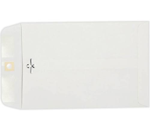 Lux 6 x 9 Clasp Envelopes 1000/Pack, 28lb. Bright White (1602-1000)