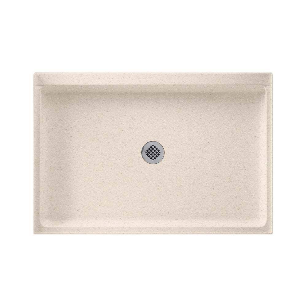 Swan Solid Surface 48-in x 32-in Shower Base with Center Drain in Tahiti Sand
