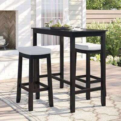 Sackler 3 - Piece Bar Height Dining Set Three Posts