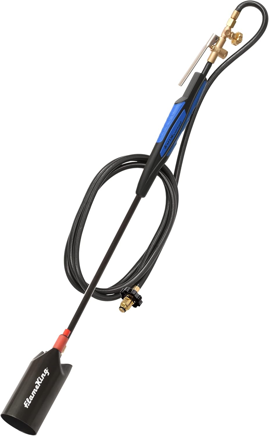 Flame King Heavy Duty 500,000 BTU Propane Torch Weed Burner with Push Button Piezo Ignitor Pack of 2