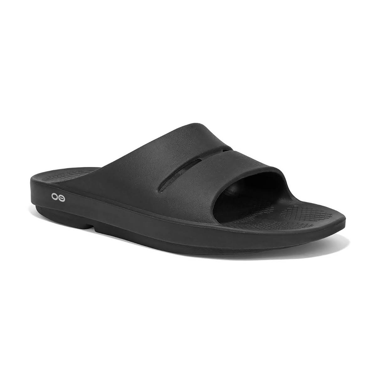 OOFOS OOahh Recovery Slide - Black - 8 M / 10 W - D