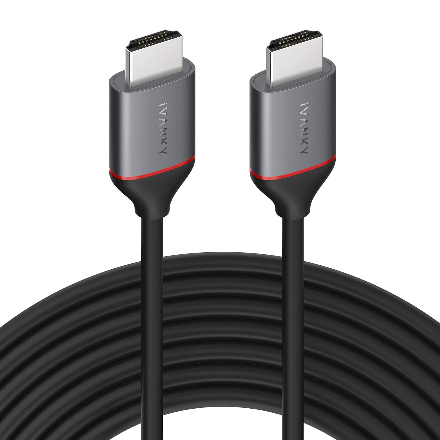 4K HDMI Cable 30ft, iVANKY 18Gbps High Speed HDMI 2.0 Cable, Supports 4K@60Hz, HDCP 2.2, 1080p, Ethernet, ARC, 3D, HDMI Cord for Gaming Monitor, PS4/PS3, PC Pack of 2