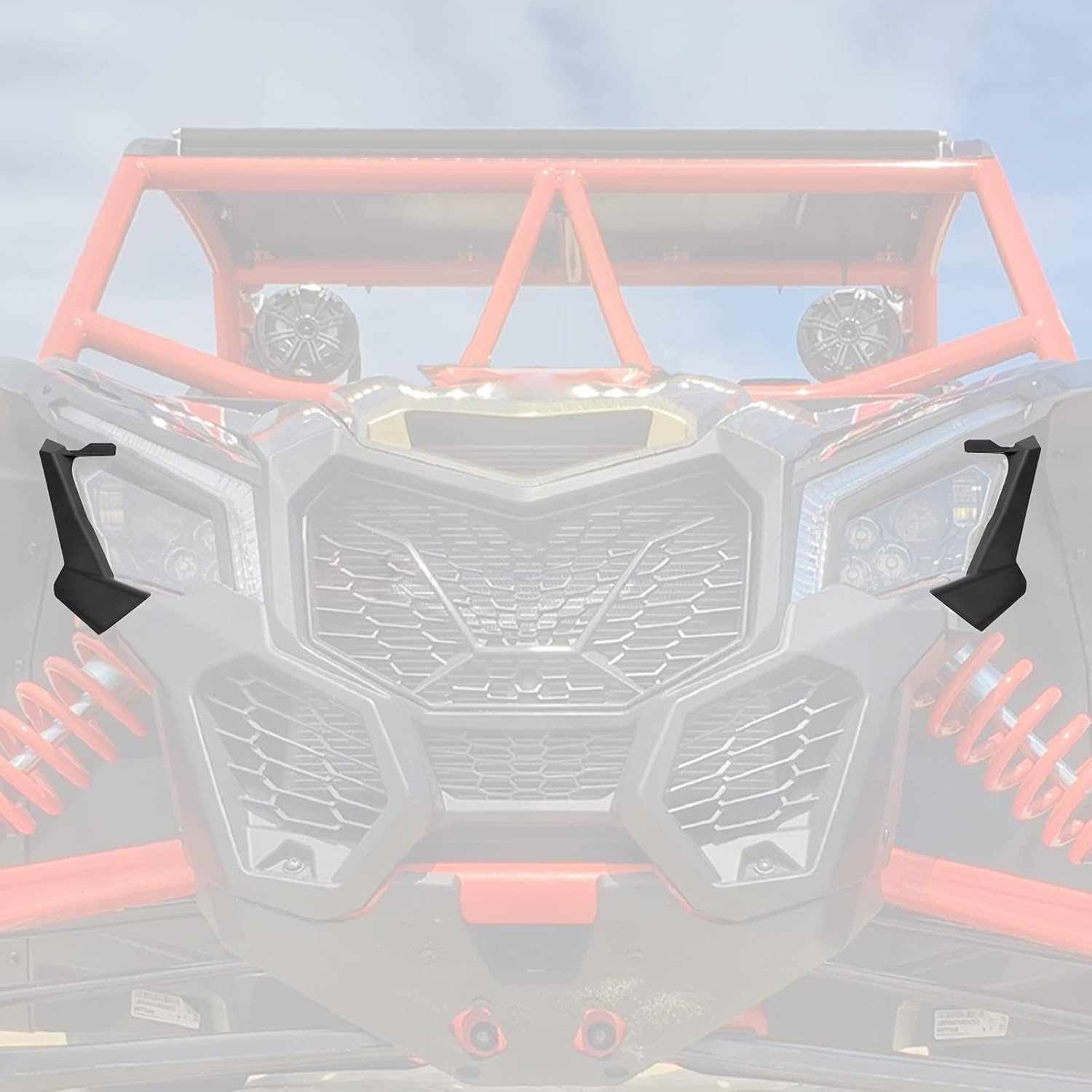 Kemimoto Maverick X3 Left and Right Front Headlight Cover Trim with OEM style Compatible with Can Am Maverick X3, X3 Max, XRS, XDS 2021-2017, replace OEM Part 705010628 705010629 Pack of 2