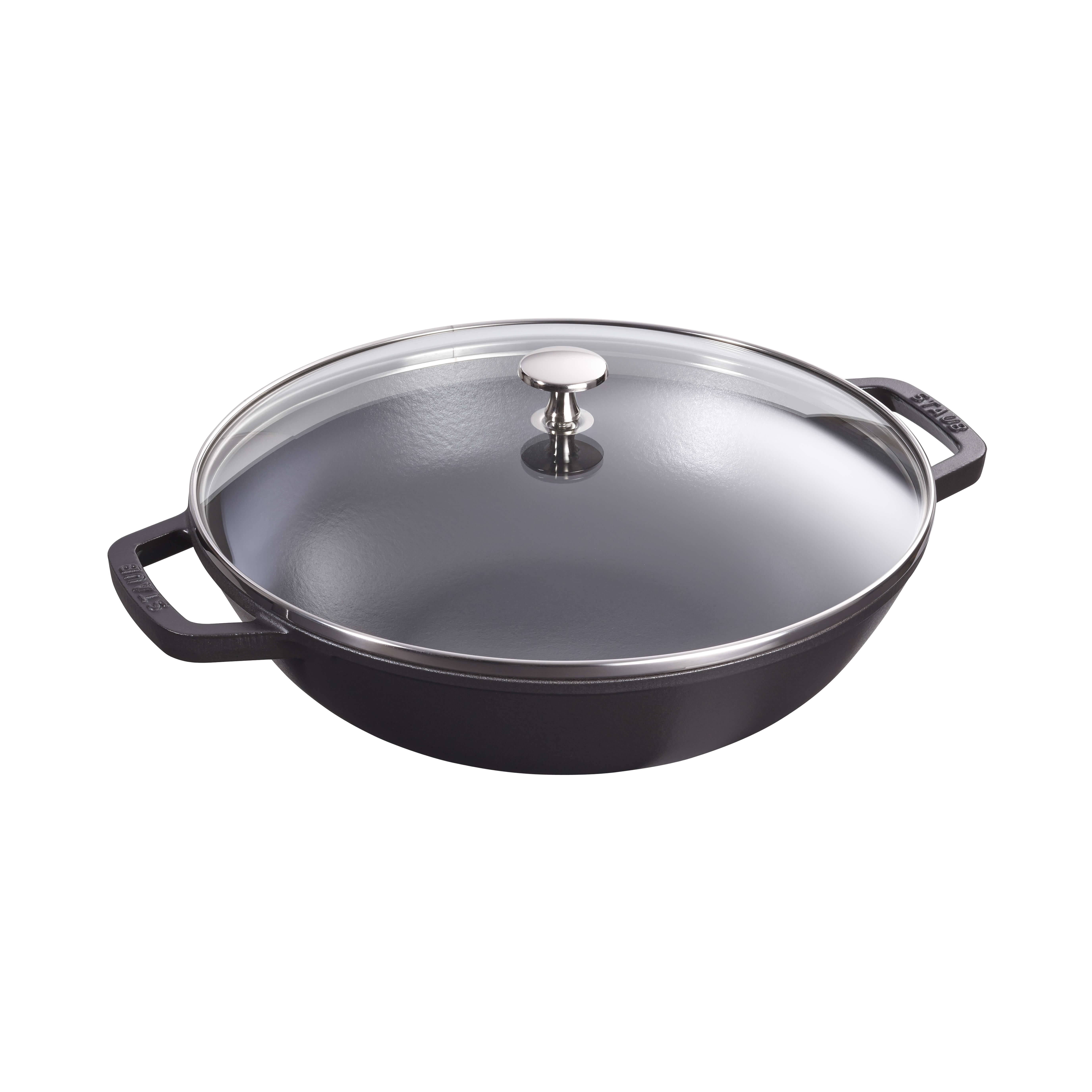 Staub Round Small Wok - Black - 30cm