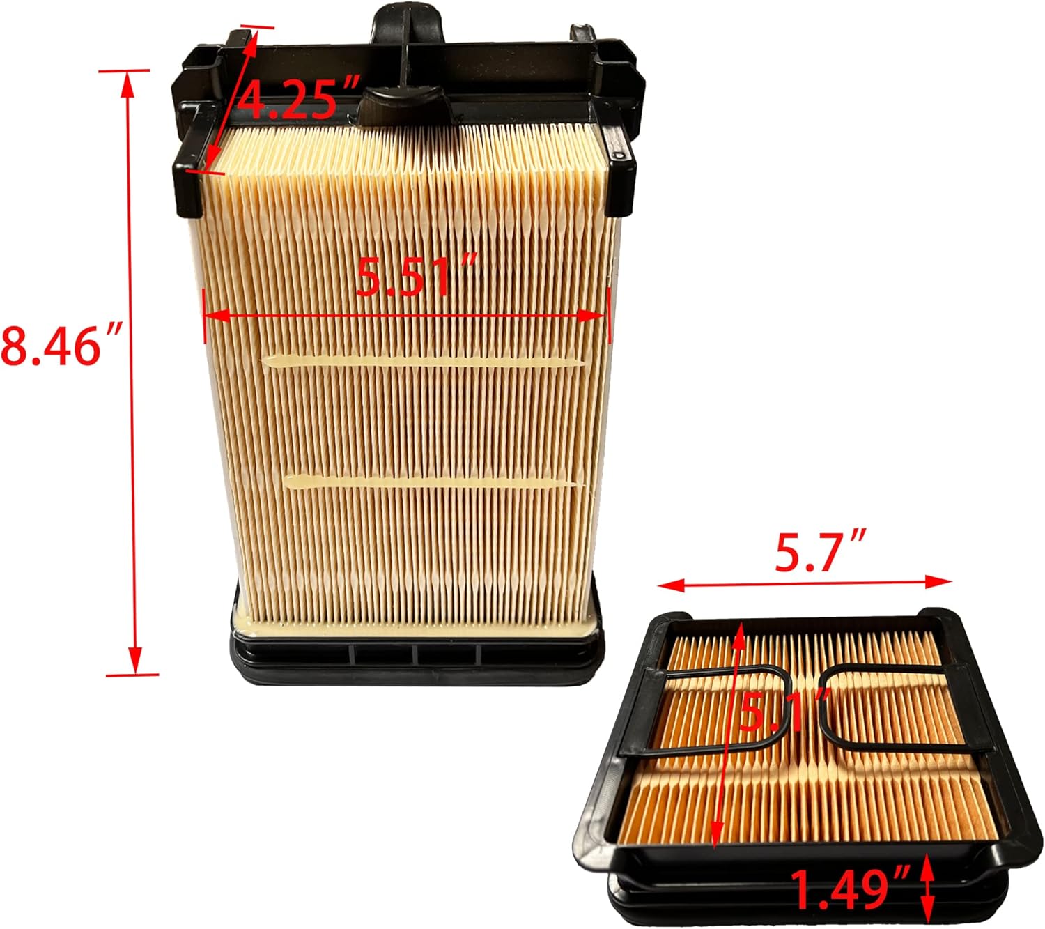 7221933 & 7221934 Air Filter Set Replaces for 7286322 Pa31013 & AF55321 161321607073200 A030R698 6051934 5310324 Compatible with Bobcat S450 S510