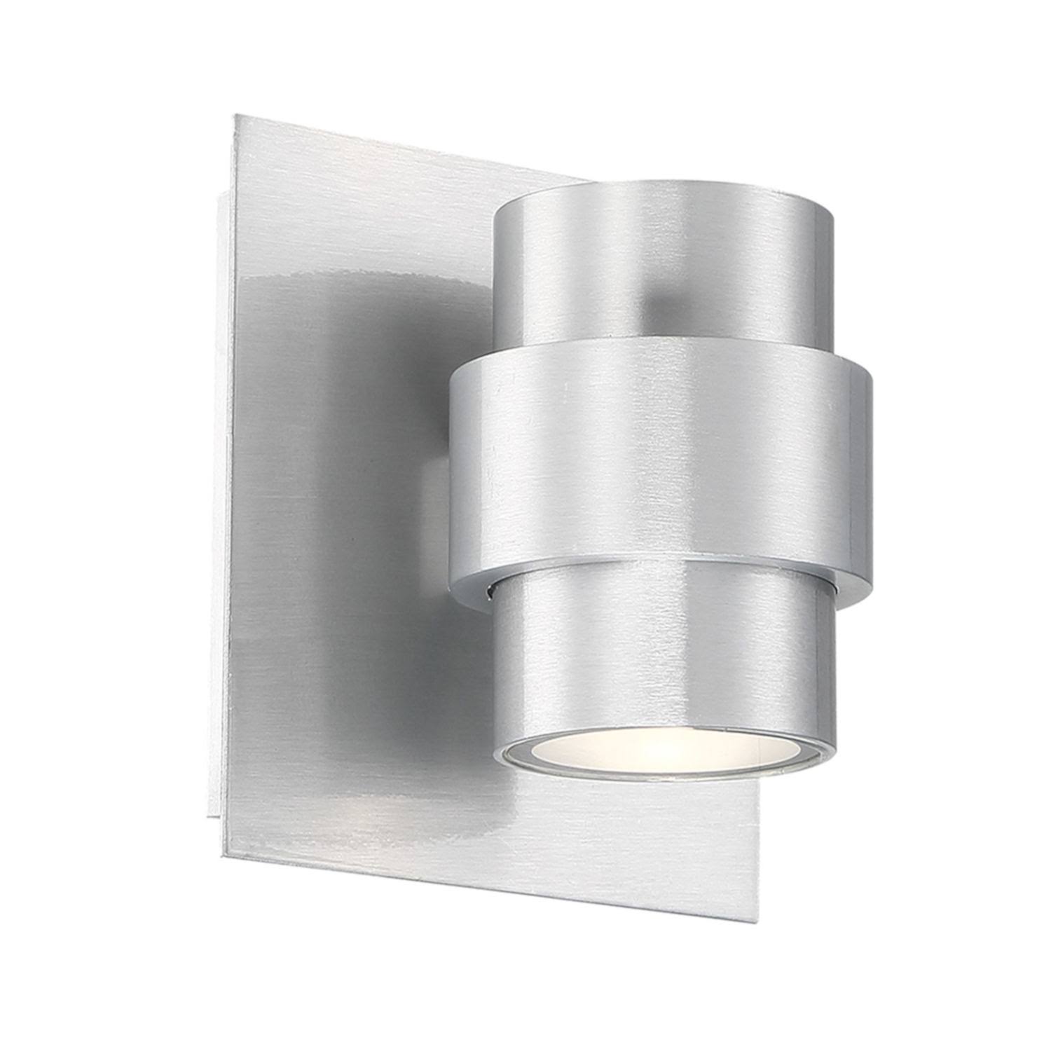 WAC Barrel LED Indoor u0026 Outdoor Wall Light WS-W64906, Aluminum
