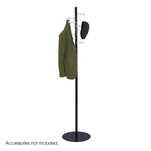 Safco 4191NC Coat Racks Spiral Nail Head Coat Rack, Silver