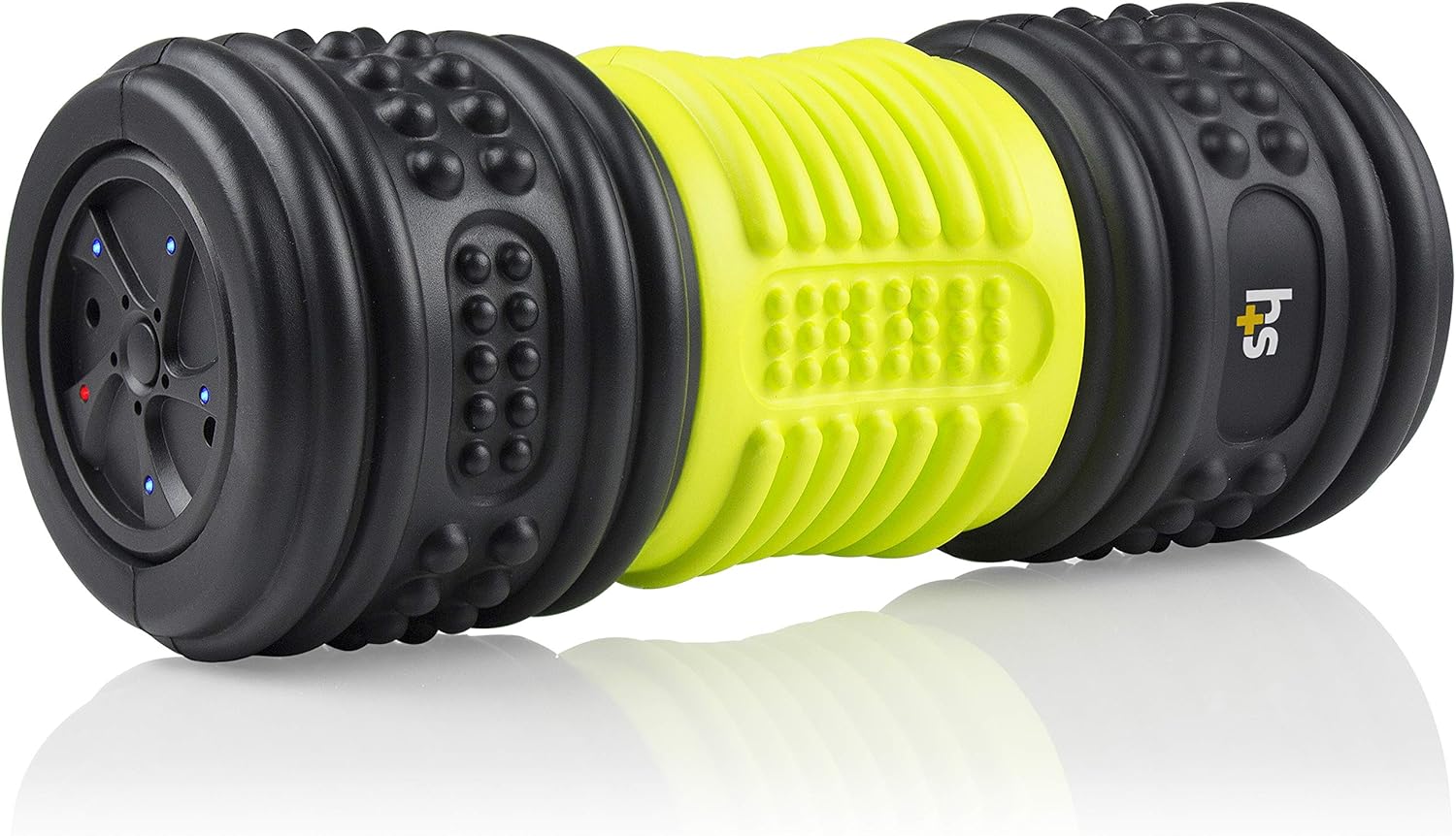HealthSmart Vibrating Foam Roller, Massage Roller and Muscle Roller for Exercise and Physical Therapy with Four Speed Vibrations and Deep Tissue Massage, Firm Density Pack of 2