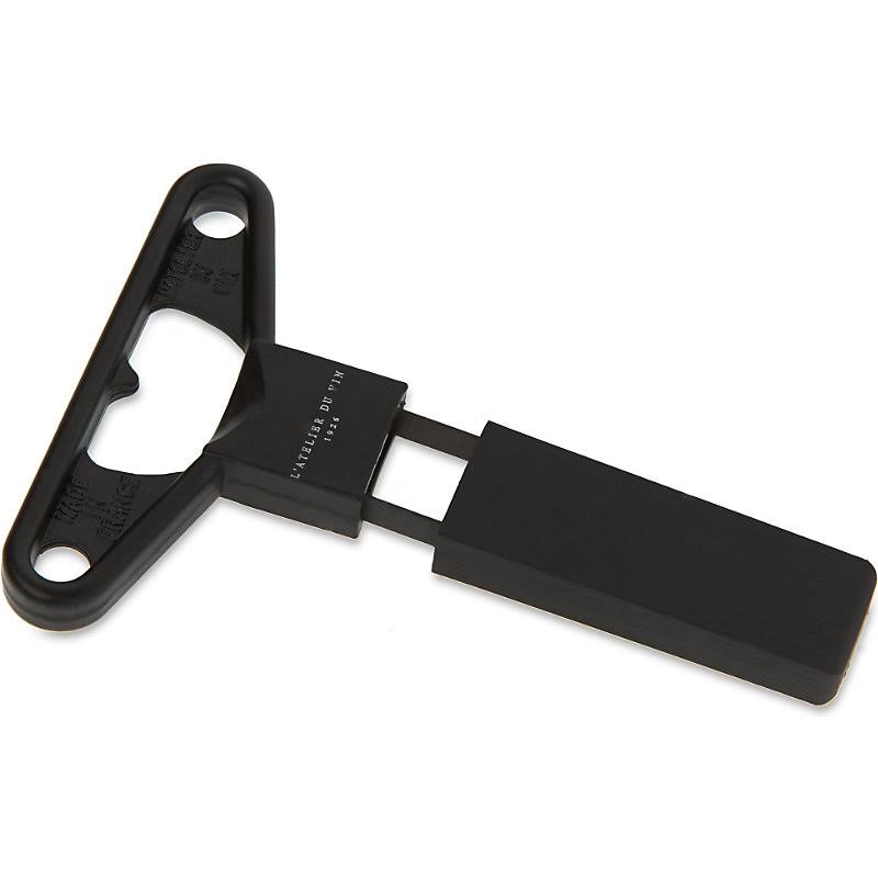 L&Atelier DU VIN Twin Blade Cork Puller Black
