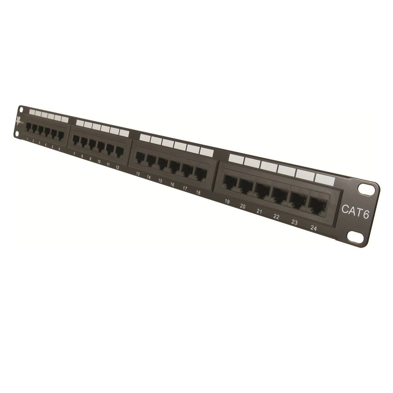 Vertical Cable Cat6 48 Port 19x22 Horizontal Rackmount 2U Patch Panel
