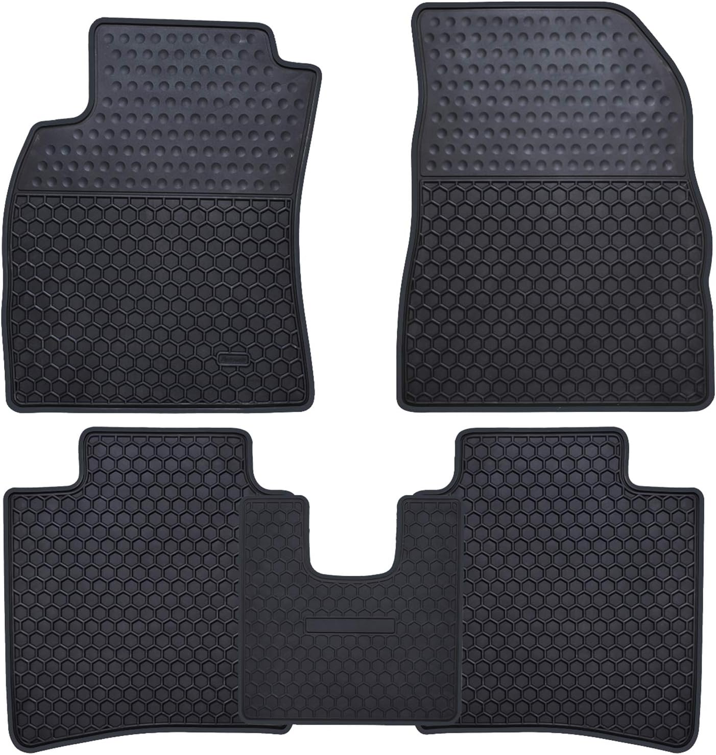 Ucaskin Car Floor Mats Custom Fit for Nissan Sentra 2020 2021 Odorless Washable Rubber Foot Carpet Heavy Duty Anti-Slip All Weather Protection Car Floor Liner-Black