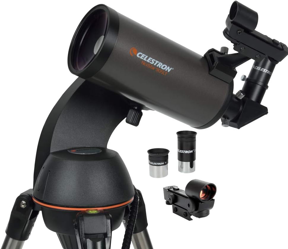 Celestron - NexStar 90SLT Computerized Telescope - Compact and Portable - Maksutov-Cassegrain Optical Design - SkyAlign Technology - Computerized Hand Control - 90mm Aperture