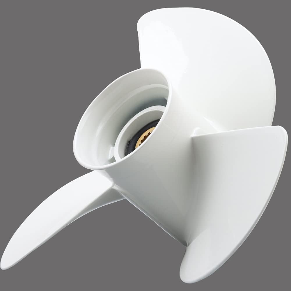 V/N Aluminum Outboard Propeller 1/4 x 17-K Compatible with Yamaha Engines 60HP 70HP 75HP 80HP 85HP 90HP 115HP 130HP- 15 Tooth-RH Replaces 6E5-45945-01-EL - Boat Motor Aluminum Propeller
