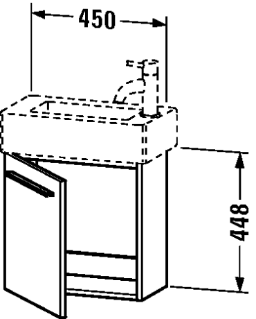 Duravit XL6208L4747 X-Large Vanity Stone Blue High Gloss Lacquer