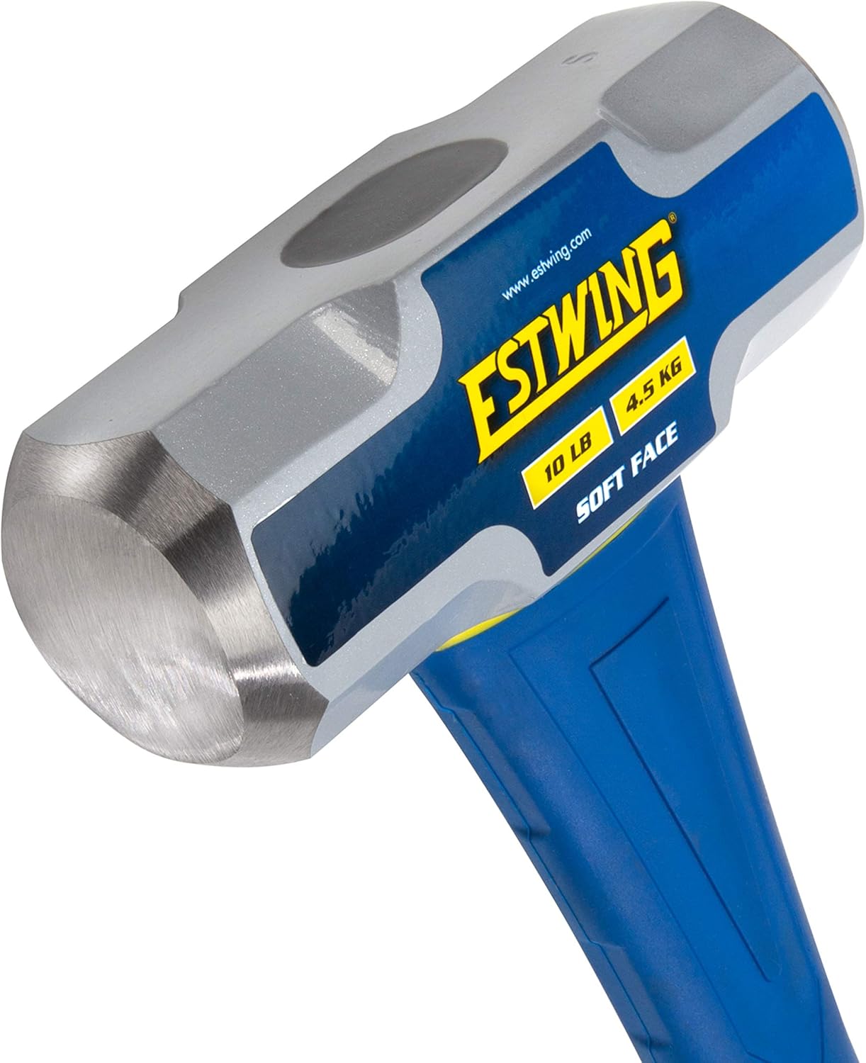 Estwing 10-Pound Soft Face Sledge Hammer for Automotive, Industrial, and Construction Use, 30-35 HRC, 36-Inch Long Fiberglass Handle with Overstrike Protection and Ergonomic Two-Handed Grip Pack of 2