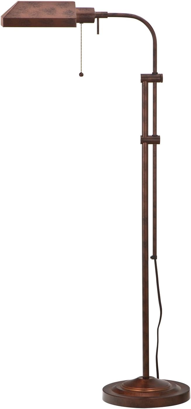 Cal Lighting BO-117FL-AB Transitional One Light Floor Lamp from Pharmacy collection in Brass - Antique finish, 18.00 inches