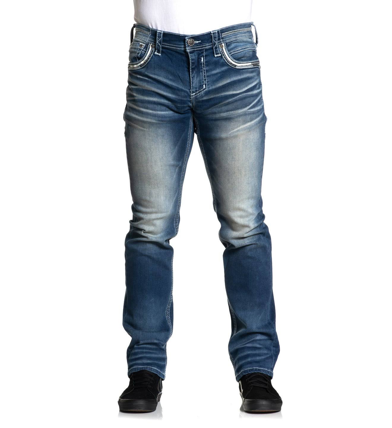 Gage Fleur Oberon Oberon Wash / 42 by Affliction Black Premium