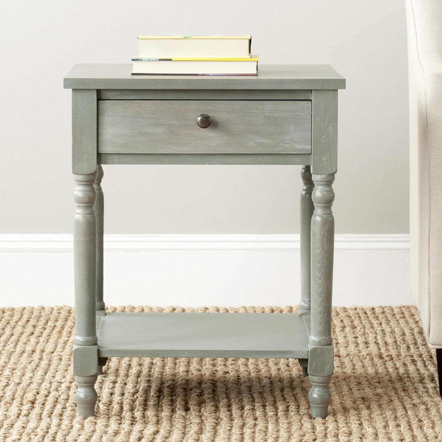 Safavieh American Homes Collection Tami Steel Teal Accent Table