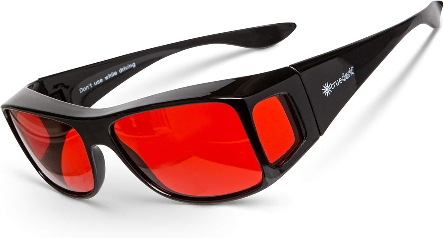 TrueDark Twilights Sleep Hacking Fitovers Blue Light Blocking Glasses - Protect Your Eyes from Harmful Junk Light