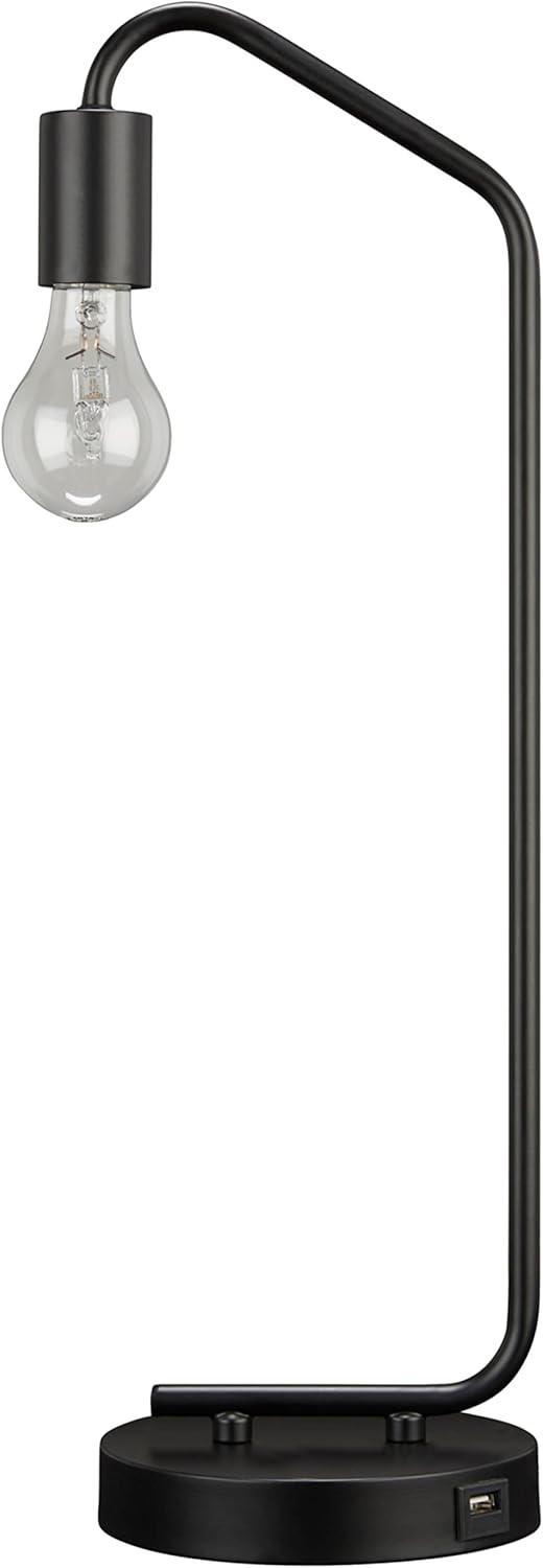 Signature Design by Ashley Covybend Industrial Metal Desk Lamp, Black,7