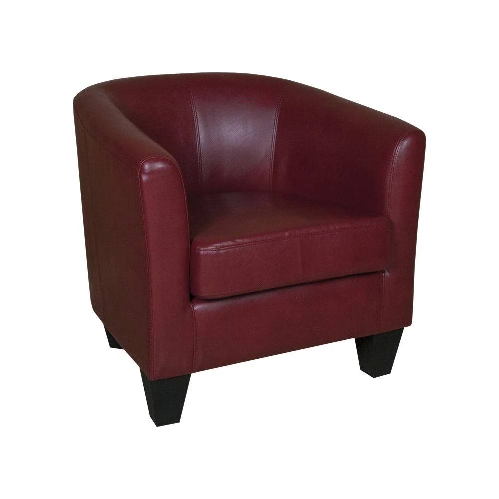 Grafton Home Enzo Barrel Accent Chair - Red