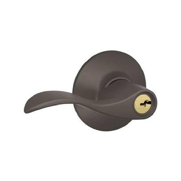 Schlage Accent Lever Keyed Entry Lock Finish: Oil Rubbed Bronze