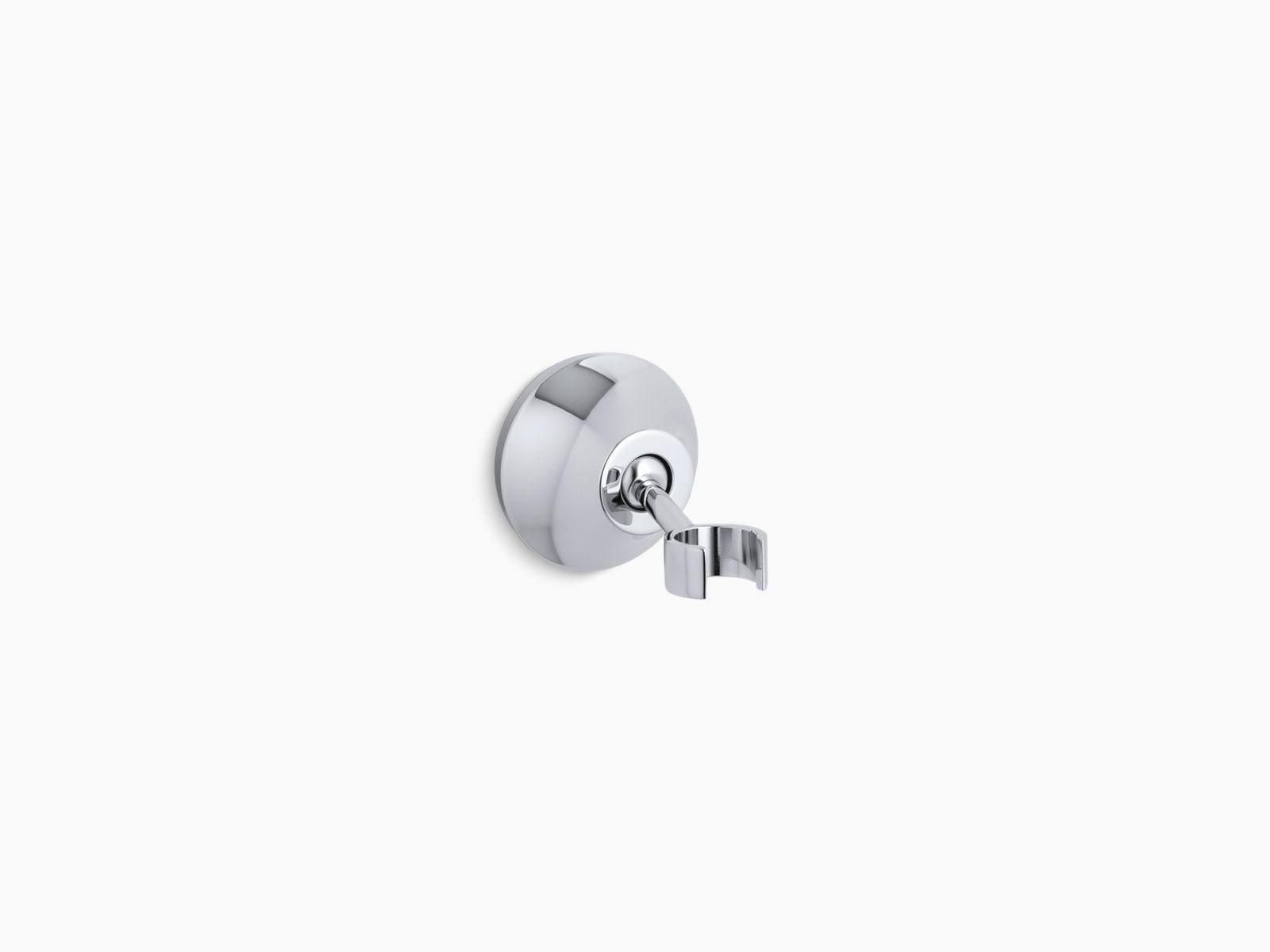 Kohler K-352-CP Forte Adjustable Wall-Mount Bracket Polished Chrome