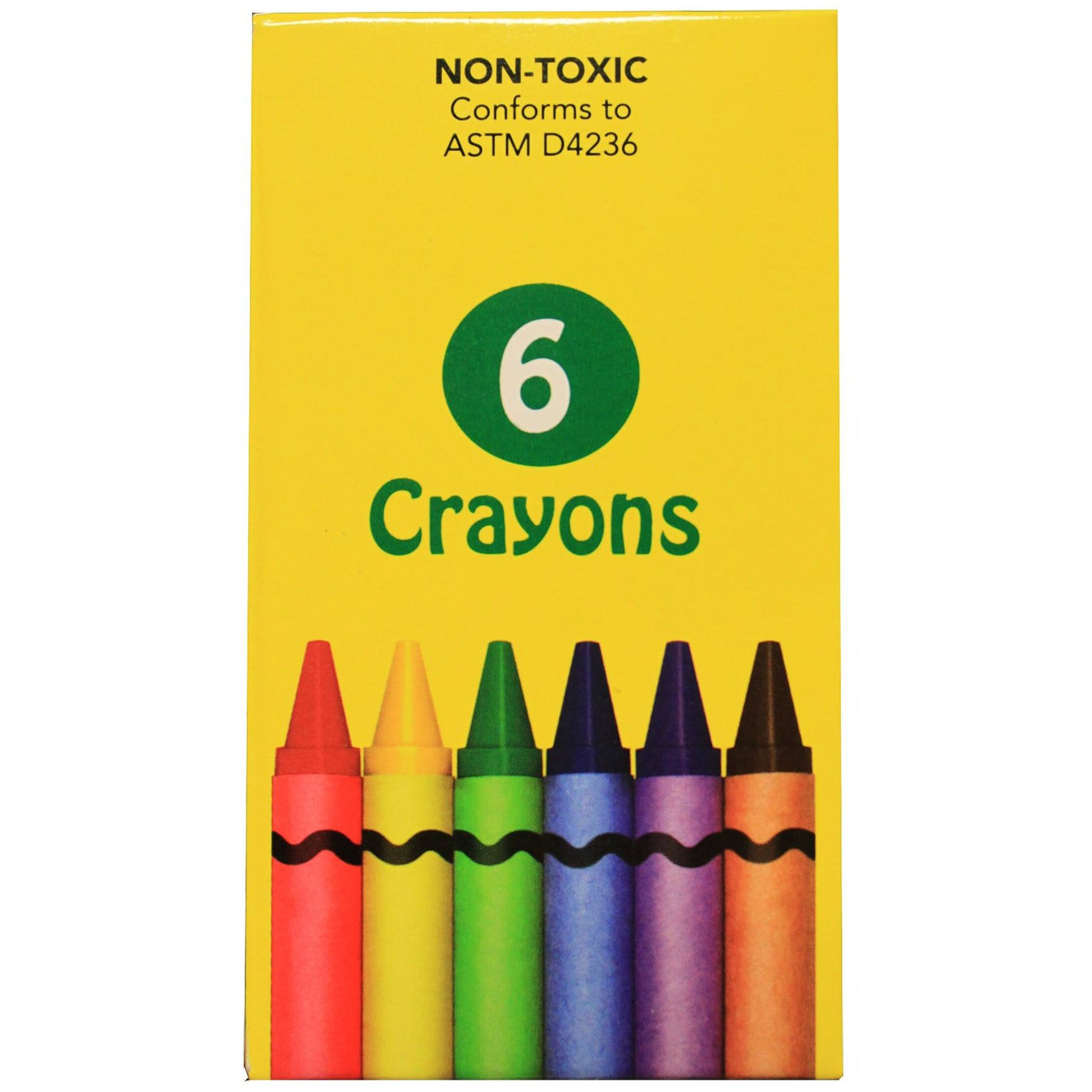 6 Pack of Crayons - Case of 360