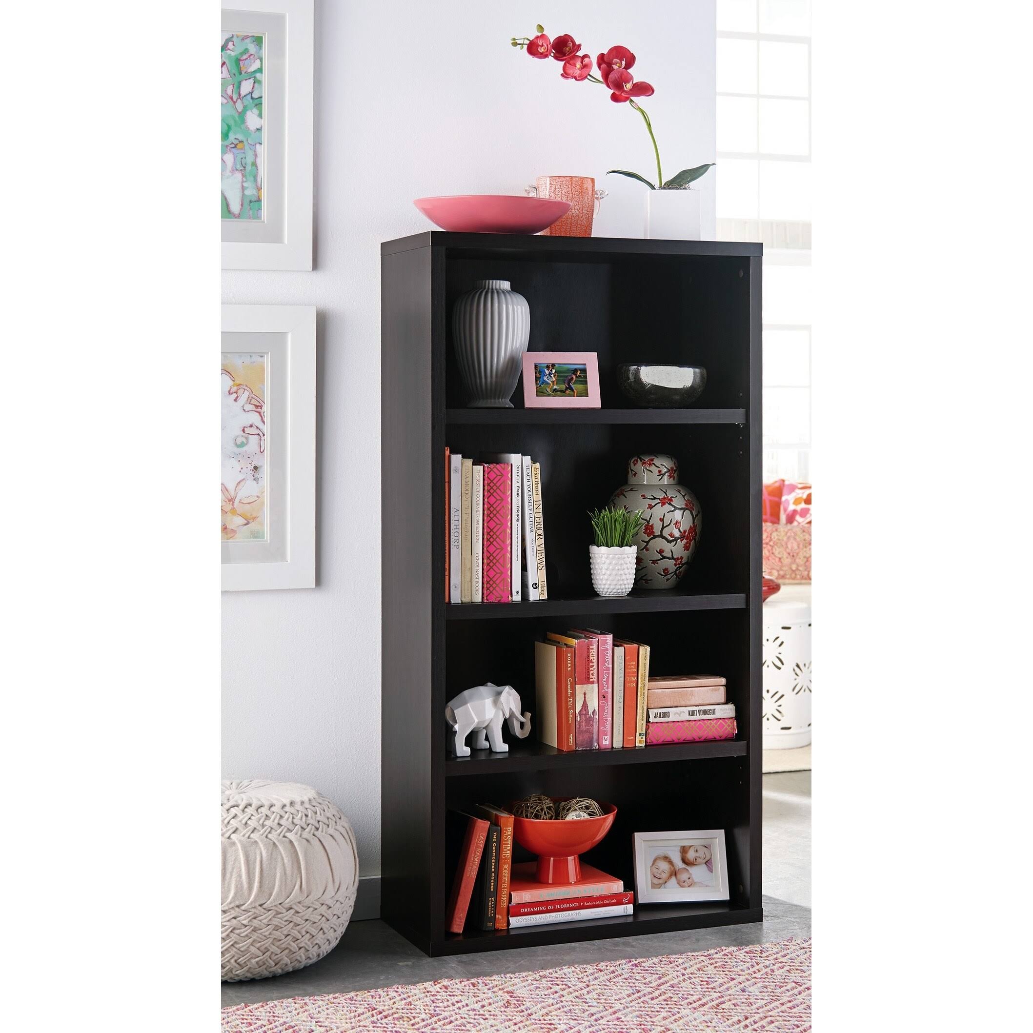 Closetmaid 4-Shelf Bookcase Black Walnut