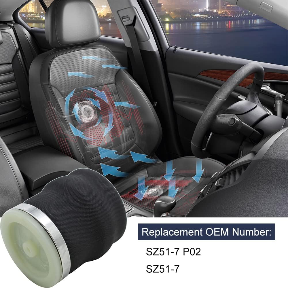 LUFASODERLING Car Driver Seat Air Suspension Spring Bag Compatible with Truck & Trailer Parts Driver Universal Air Balloon Bellow Car Accessories SZ85-104 SZ51-7