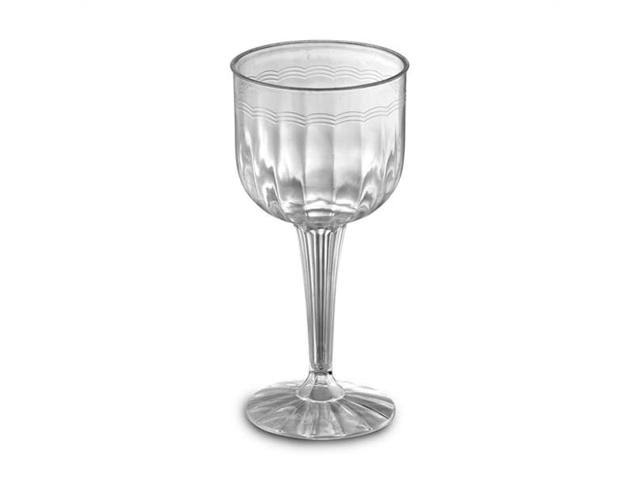 EMI Yoshi EMI-REWG1P8 1 Piece Fluted 8 oz Clear Wine Goblet - Pack of
