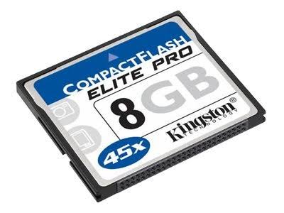 Kingston Elite Pro - Flash memory card - 8 GB - 45x - CompactFlash